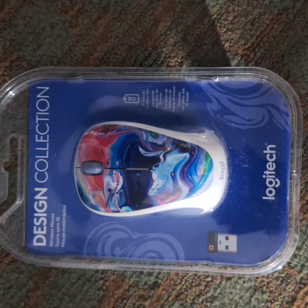 NWT Logitech  Design Collection wireless computer mouse & corded Ast mouse